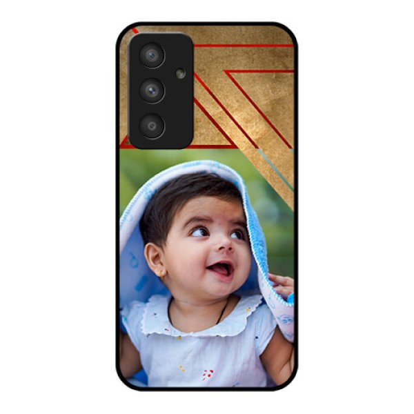 Galaxy A54 5G Personalized Glass Phone Case - Gradient Abstract Texture Design