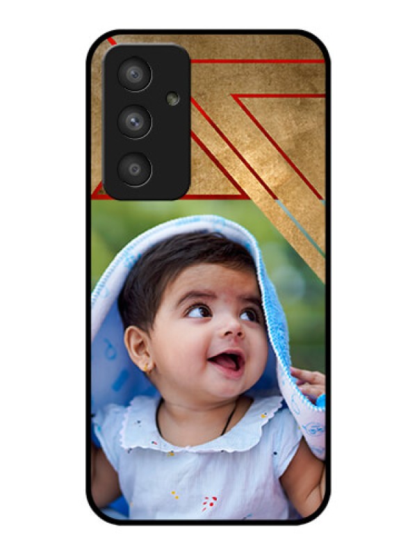 Custom Galaxy A54 5G Personalized Glass Phone Case - Gradient Abstract Texture Design