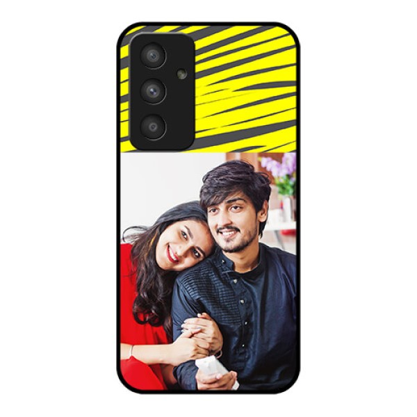 Galaxy A54 5G Photo Printing on Glass Case - Yellow Abstract Design Galaxy A54 5G Photo Printing on Glass Case - Yellow Abstract Design