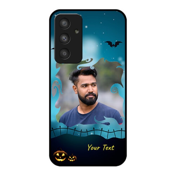 Galaxy A54 5G Custom Glass Phone Case - Halloween frame design