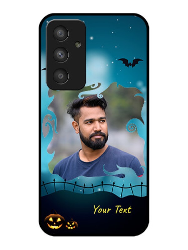 Custom Galaxy A54 5G Custom Glass Phone Case - Halloween frame design