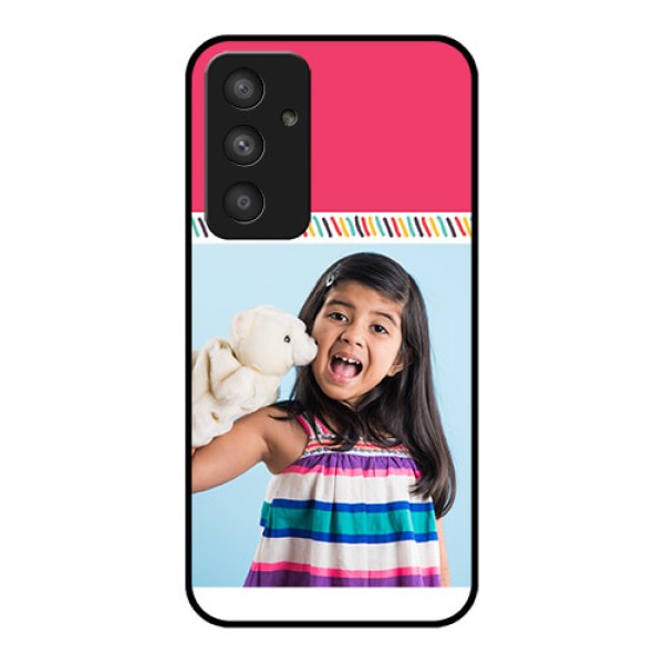 Galaxy A54 5G Personalized Glass Phone Case - Line art design