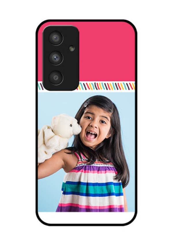 Galaxy A54 5G Personalized Glass Phone Case - Line art design