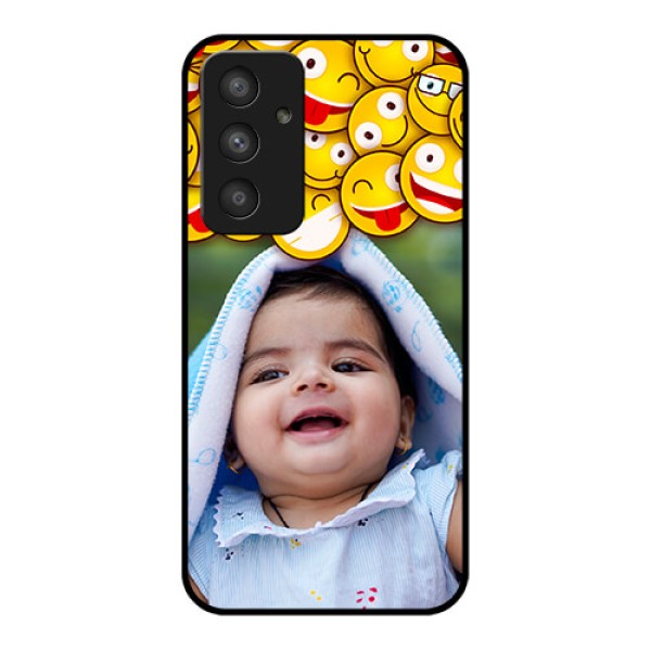 Galaxy A54 5G Custom Glass Mobile Case - with Smiley Emoji Design