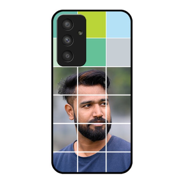 Galaxy A54 5G Photo Printing on Glass Case - with white box pattern
