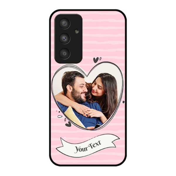 Galaxy A54 5G Custom Glass Phone Case - Vintage Heart Design