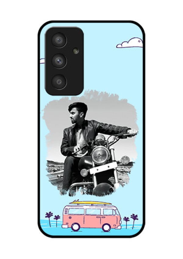 Galaxy A54 5G Photo Printing on Glass Case - Travel & Adventure Design