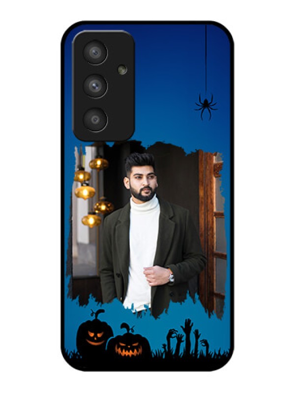 Custom Galaxy A54 5G Photo Printing on Glass Case - with pro Halloween design
