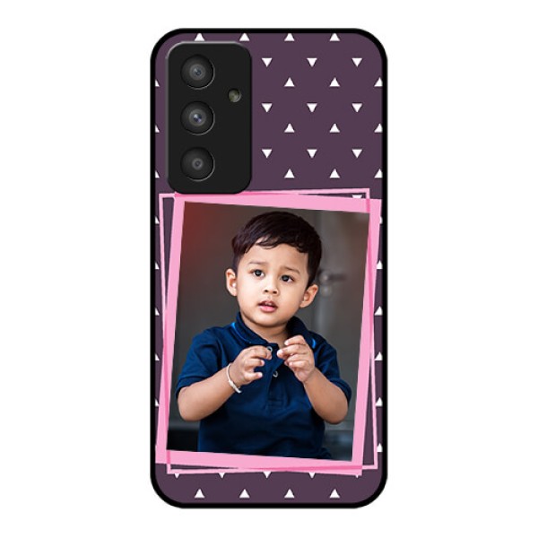 Galaxy A54 5G Custom Glass Mobile Case - Triangle Pattern Dotted Design