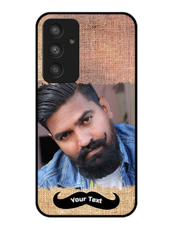 Custom Galaxy A54 5G Personalized Glass Phone Case - with Texture Design