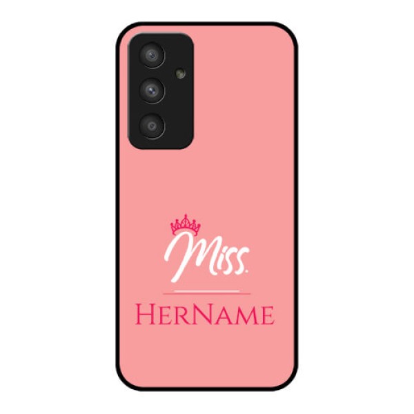 Galaxy A54 5G Custom Glass Phone Case Mrs with Name