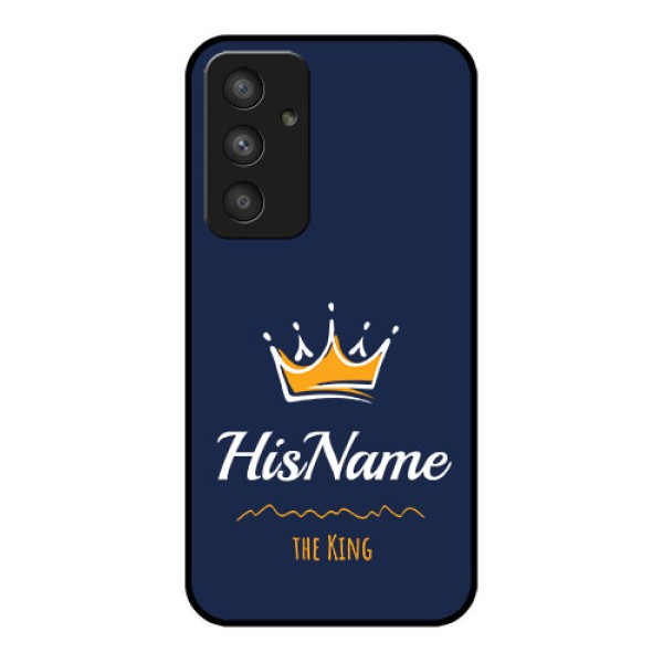 Galaxy A54 5G Glass Phone Case King with Name