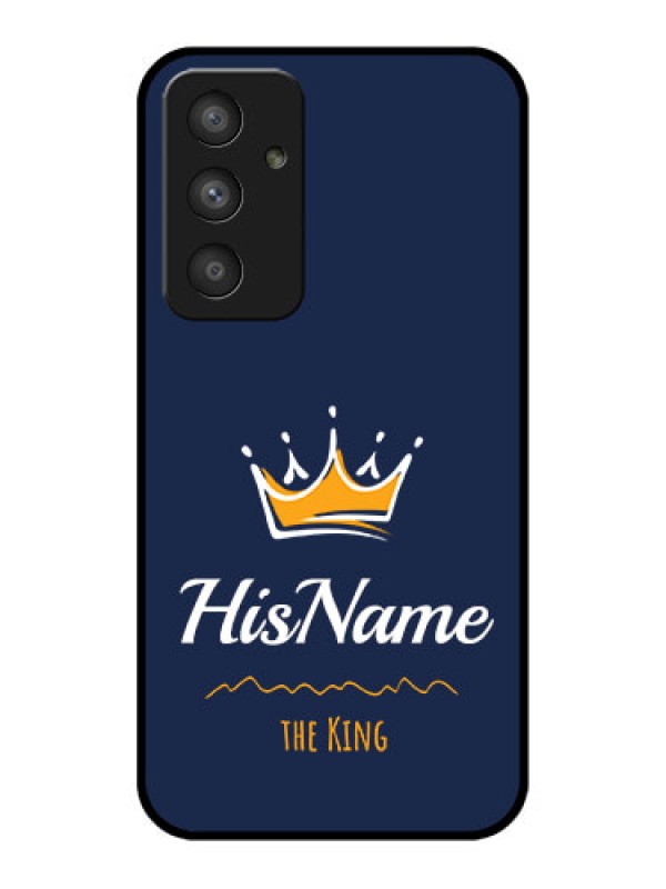 Custom Galaxy A54 5G Glass Phone Case King with Name