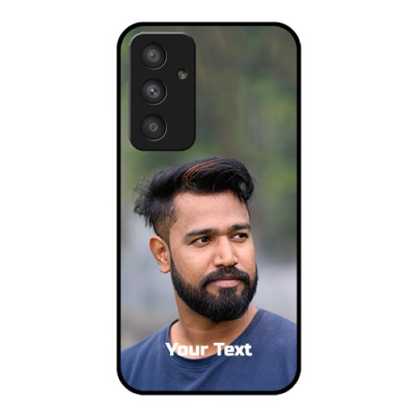 Galaxy A54 5G Glass Mobile Cover: Photo with Text