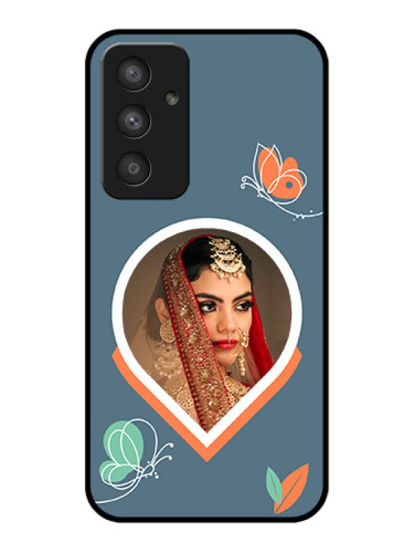 Custom Galaxy A54 5G Custom Glass Mobile Case - Droplet Butterflies Design