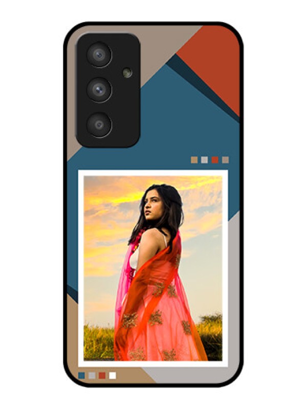 Custom Galaxy A54 5G Personalized Glass Phone Case - Retro color pallet Design