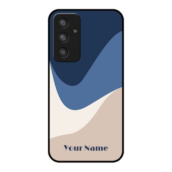 Galaxy A54 5G Custom Glass Phone Case - Abstract Drip Art Design