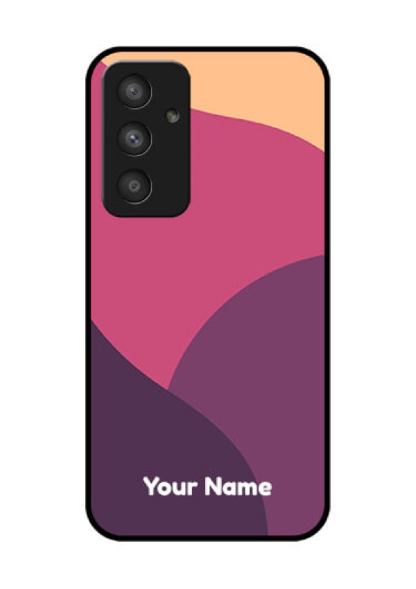 Galaxy A54 5G Custom Glass Phone Case - Mixed Multi-colour abstract art Design