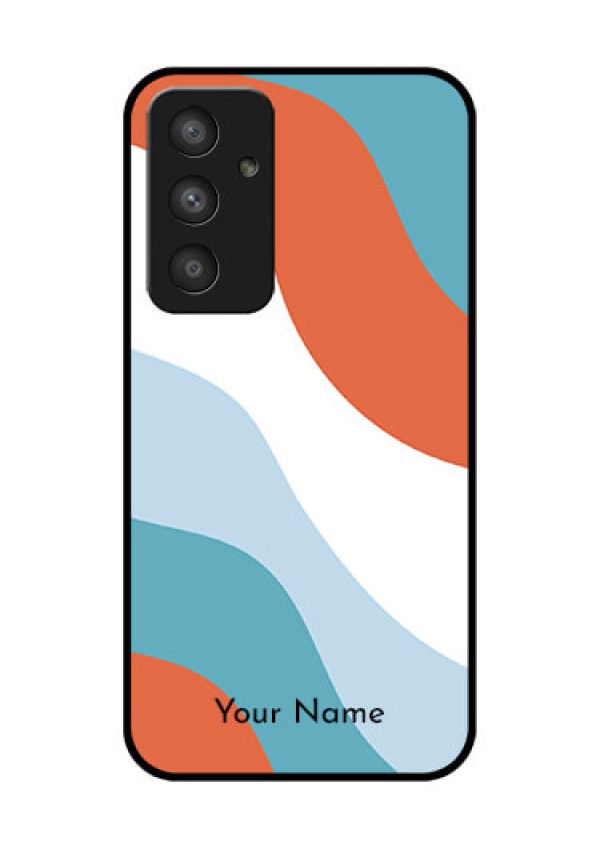 Galaxy A54 5G Custom Glass Mobile Case - coloured Waves Design