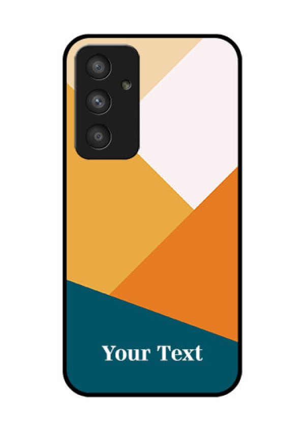 Galaxy A54 5G Personalized Glass Phone Case - Stacked Multi-colour Design