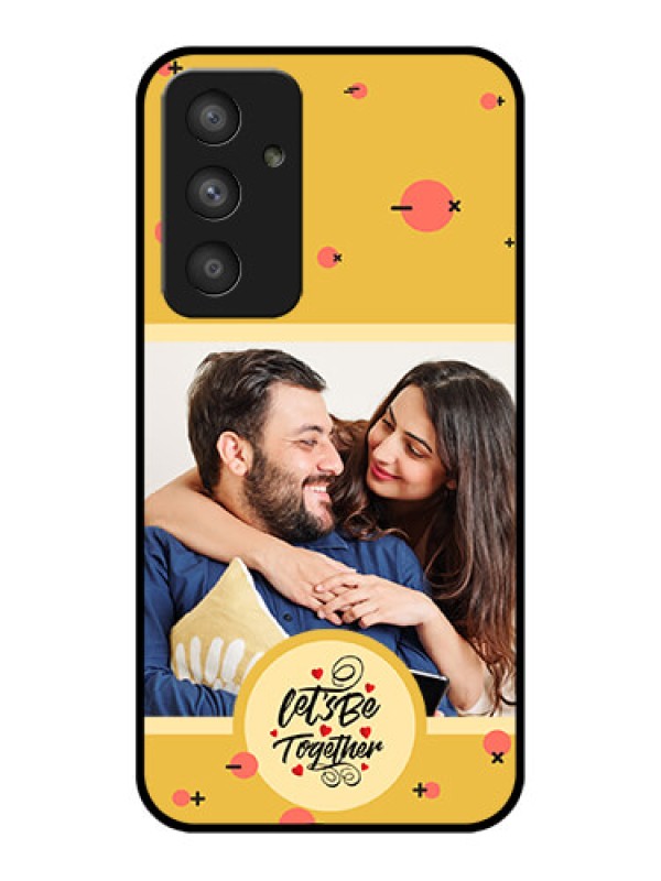 Custom Galaxy A54 5G Photo Printing on Glass Case - Lets be Together Design