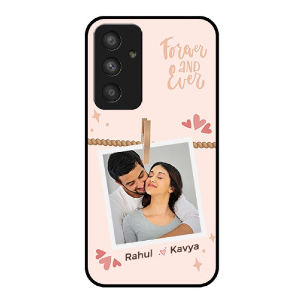 Galaxy A54 5G Custom Glass Phone Case - Forever and ever love Design