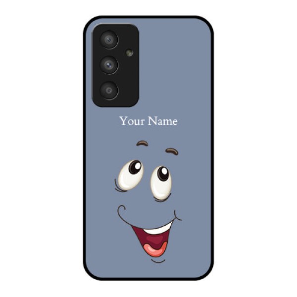 Galaxy A54 5G Photo Printing on Glass Case - Laughing Cartoon Face Design Galaxy A54 5G Photo Printing on Glass Case - Laughing Cartoon Face Design