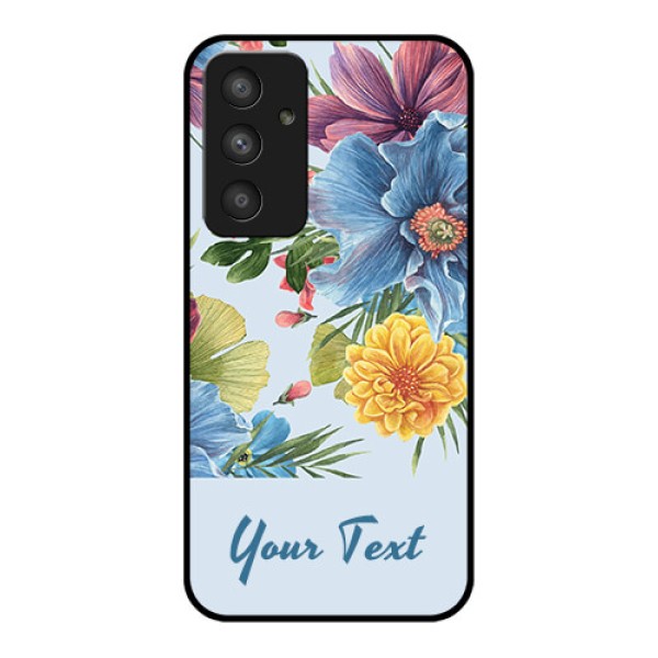 Galaxy A54 5G Custom Glass Mobile Case - Stunning Watercolored Flowers Painting Design