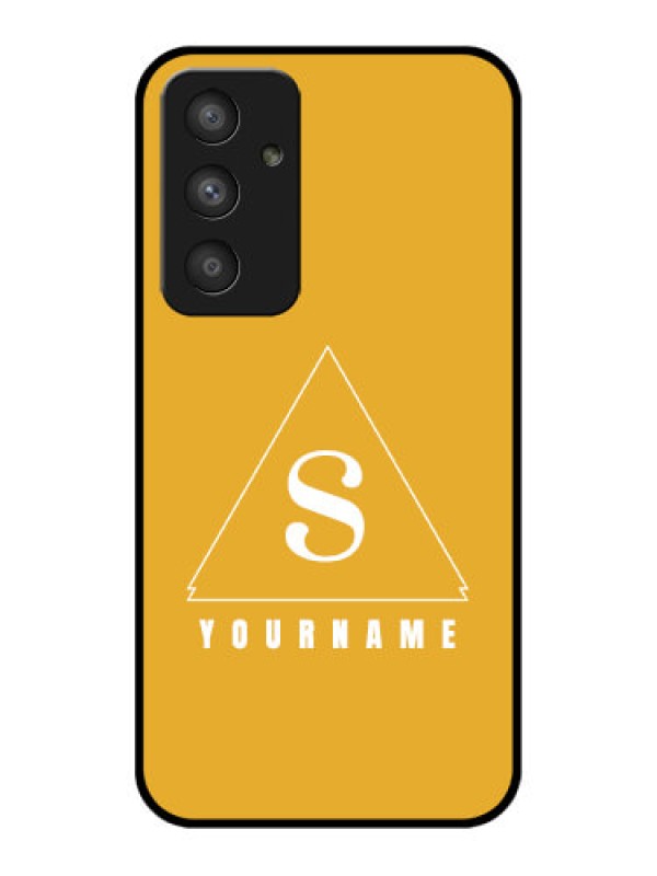 Custom Galaxy A54 5G Personalized Glass Phone Case - simple triangle Design