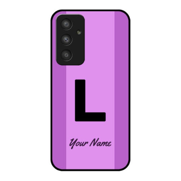 Galaxy A54 5G Custom Glass Phone Case - Tricolor custom text Design