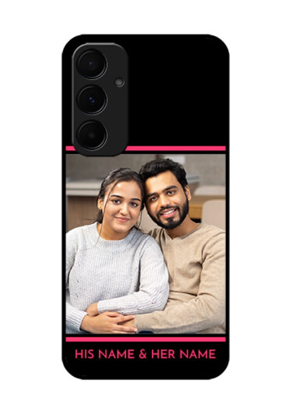 Samsung Galaxy A55 5G Custom Glass Phone Case - With Add Text Design
