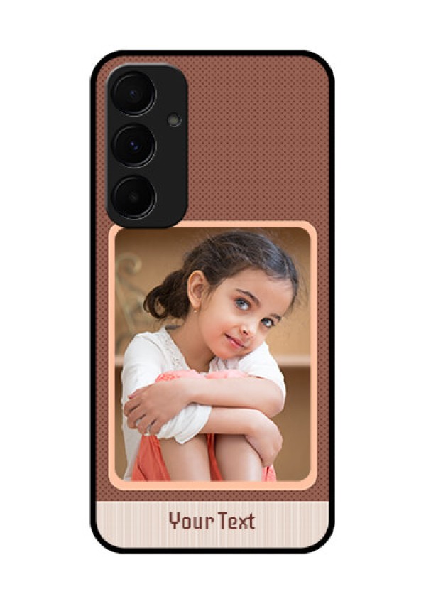 Samsung Galaxy A55 5G Custom Glass Phone Case - Simple Pic Upload Design