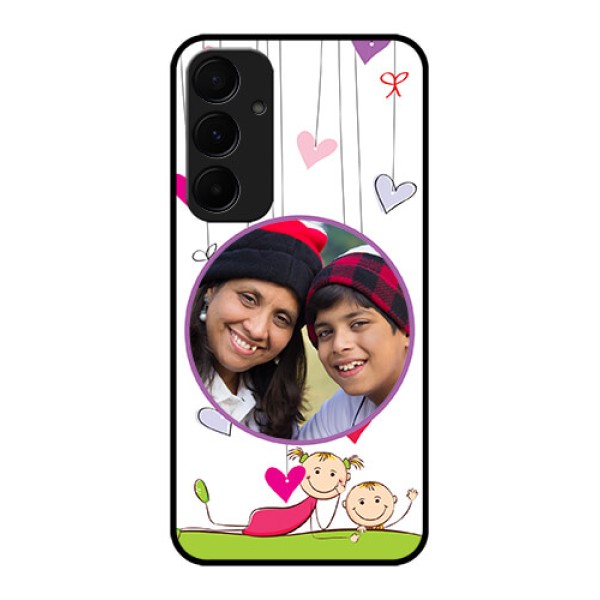 Samsung Galaxy A55 5G Custom Glass Phone Case - Cute Kids Phone Case Design Samsung Galaxy A55 5G Custom Glass Phone Case - Cute Kids Phone Case Design