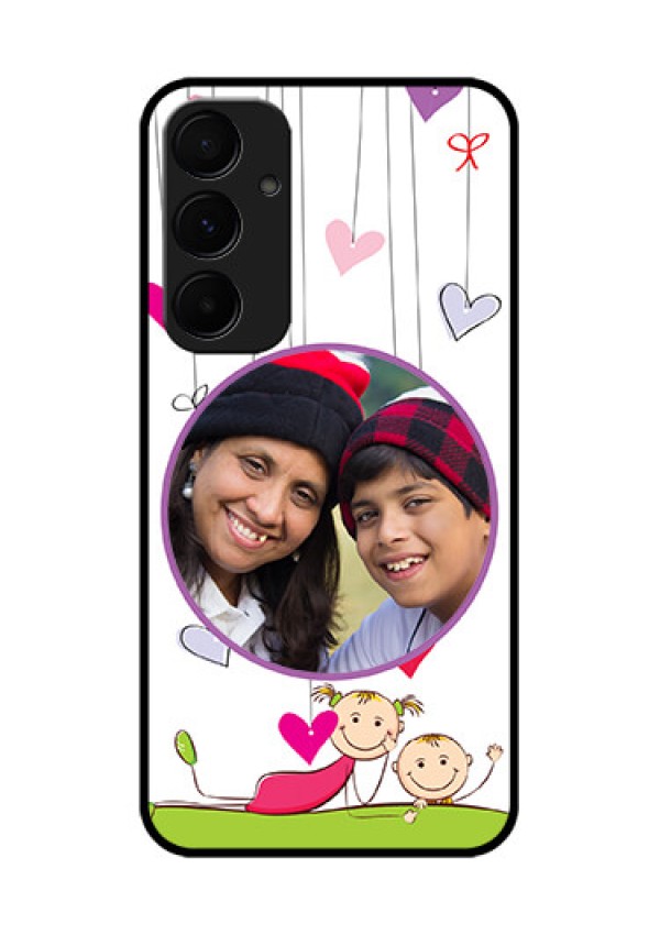Samsung Galaxy A55 5G Custom Glass Phone Case - Cute Kids Phone Case Design