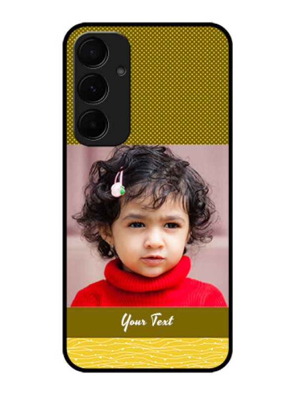 Custom Samsung Galaxy A55 5G Custom Glass Phone Case - Simple Green Color Design
