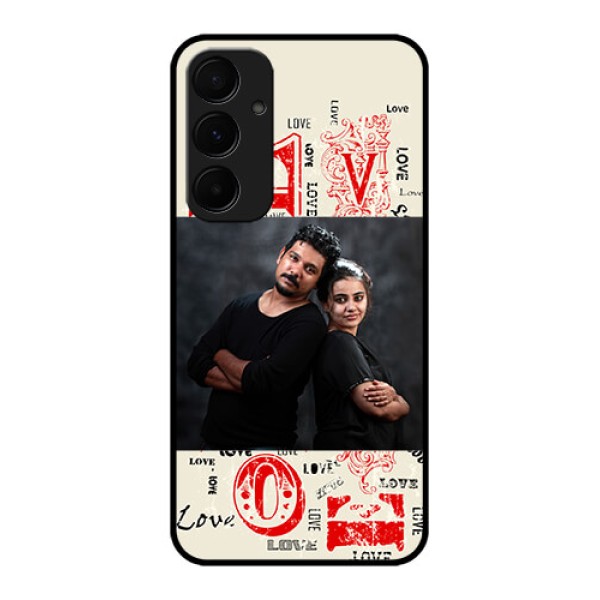 Samsung Galaxy A55 5G Custom Glass Phone Case - Trendy Love Design Case Samsung Galaxy A55 5G Custom Glass Phone Case - Trendy Love Design Case