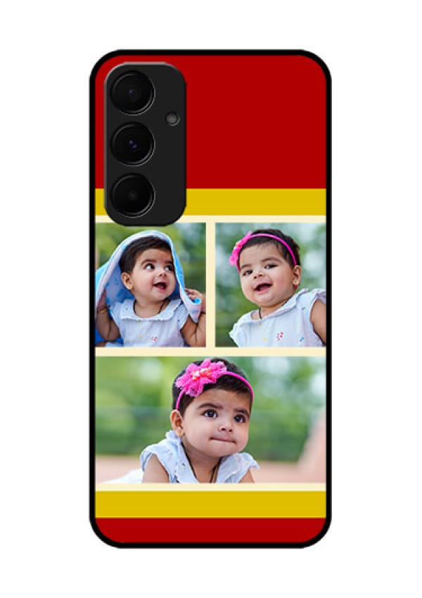 Samsung Galaxy A55 5G Custom Glass Phone Case - Multiple Pic Upload Design