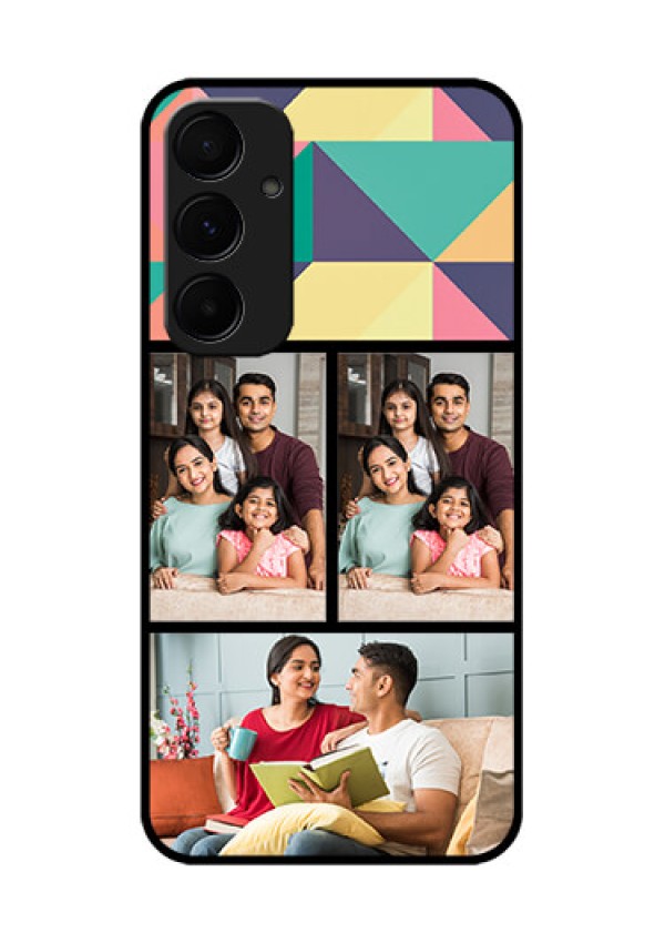 Samsung Galaxy A55 5G Custom Glass Phone Case - Bulk Pic Upload Design