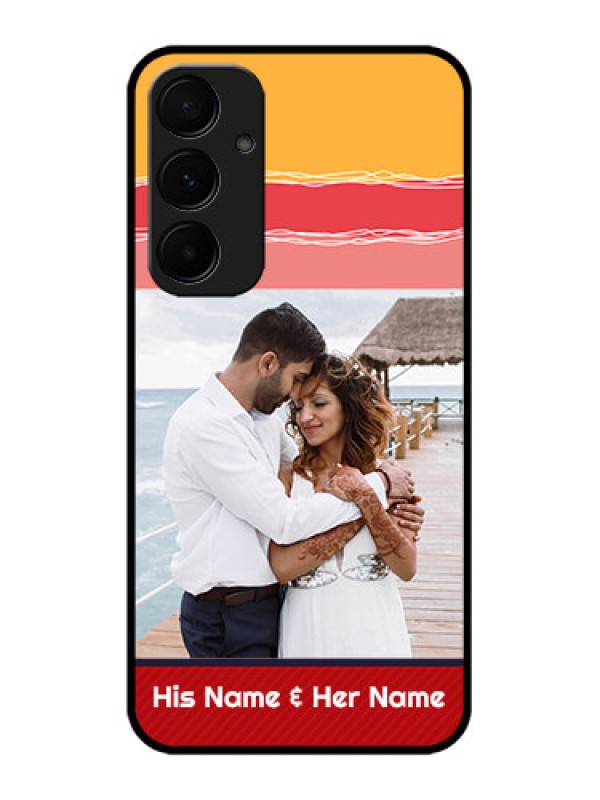 Custom Samsung Galaxy A55 5G Custom Glass Phone Case - Colorful Case Design