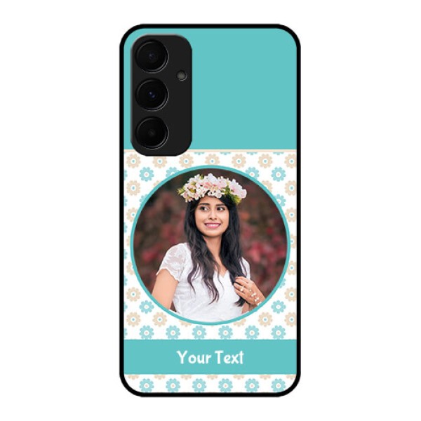 Samsung Galaxy A55 5G Custom Glass Phone Case - Beautiful Flowers Design Samsung Galaxy A55 5G Custom Glass Phone Case - Beautiful Flowers Design