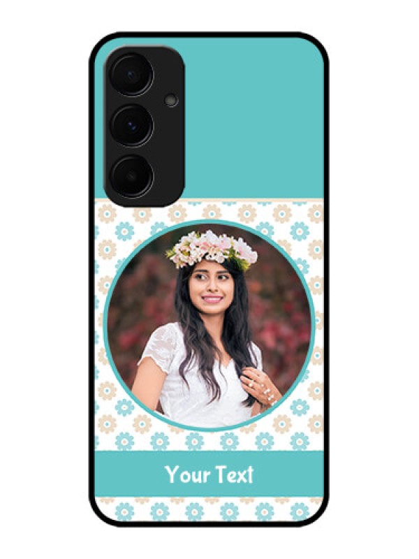 Custom Samsung Galaxy A55 5G Custom Glass Phone Case - Beautiful Flowers Design