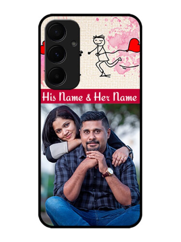 Custom Samsung Galaxy A55 5G Custom Glass Phone Case - You And Me Case Design