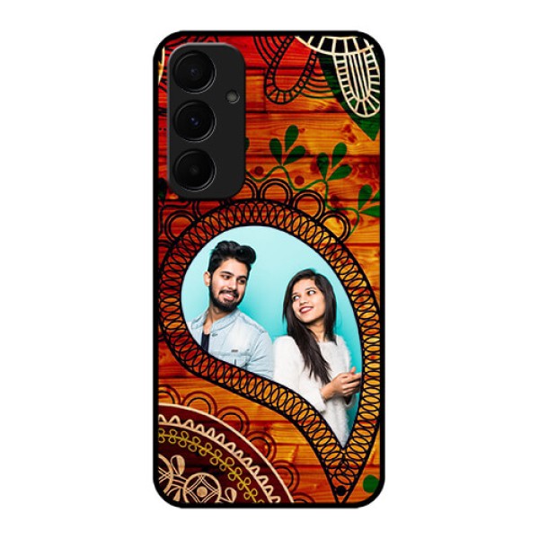 Samsung Galaxy A55 5G Custom Glass Phone Case - Abstract Colorful Design