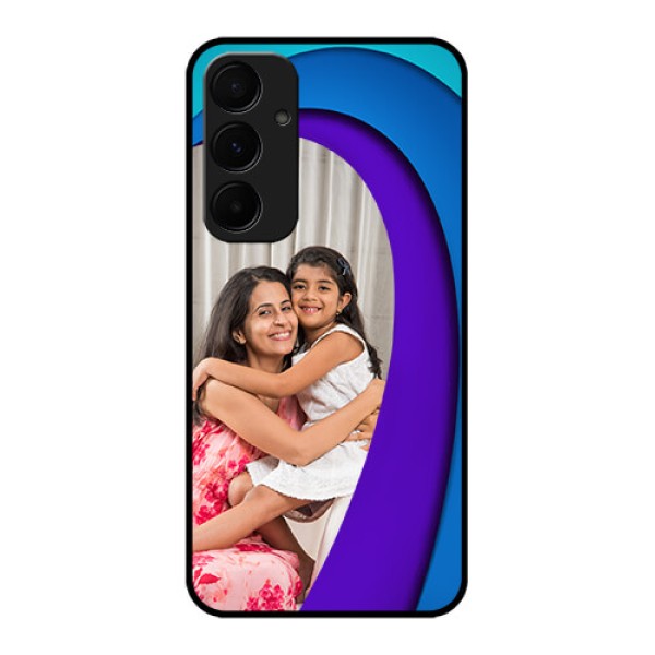 Samsung Galaxy A55 5G Custom Glass Phone Case - Simple Pattern Design