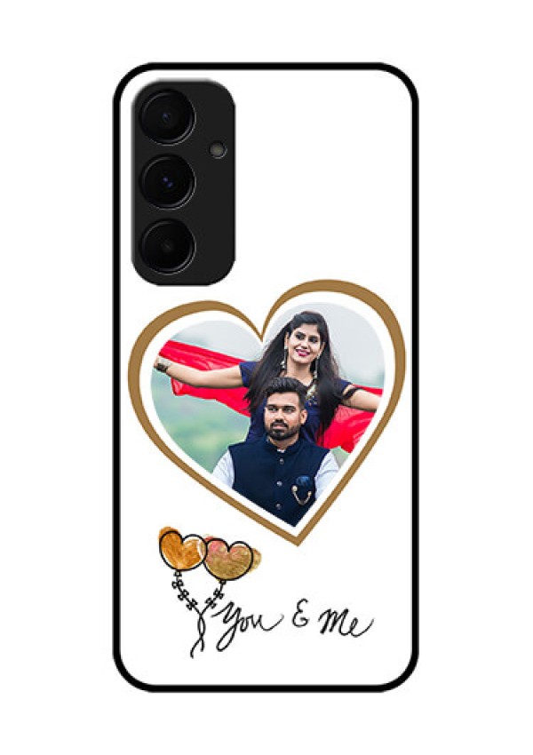 Samsung Galaxy A55 5G Custom Glass Phone Case - You & Me Design