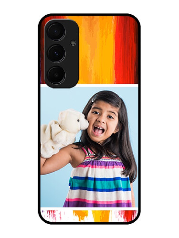 Custom Samsung Galaxy A55 5G Custom Glass Phone Case - Multi Color Design