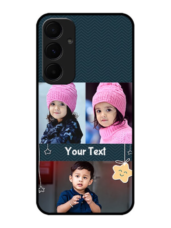 Custom Samsung Galaxy A55 5G Custom Glass Phone Case - Hanging Stars Design