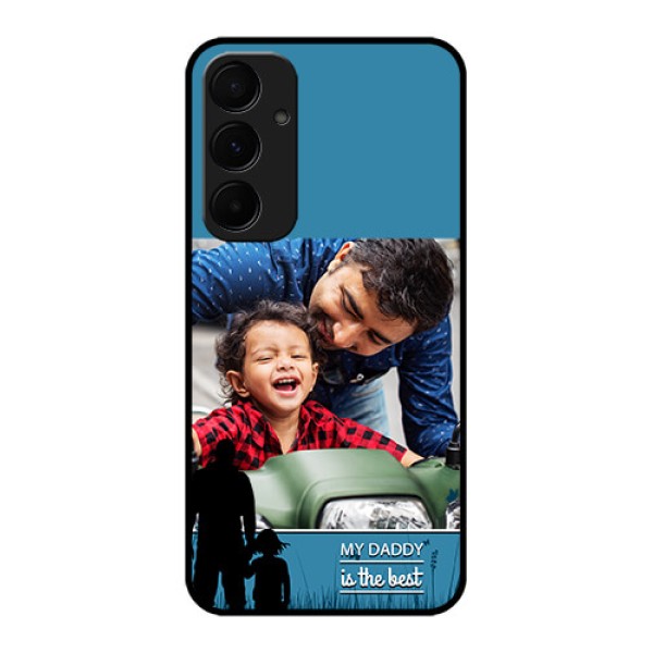 Samsung Galaxy A55 5G Custom Glass Phone Case - Best Dad Design