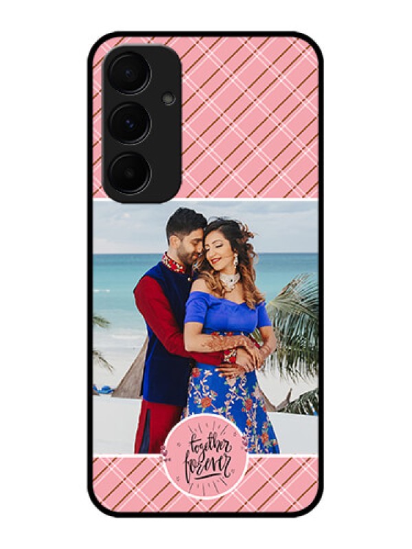 Custom Samsung Galaxy A55 5G Custom Glass Phone Case - Together Forever Design