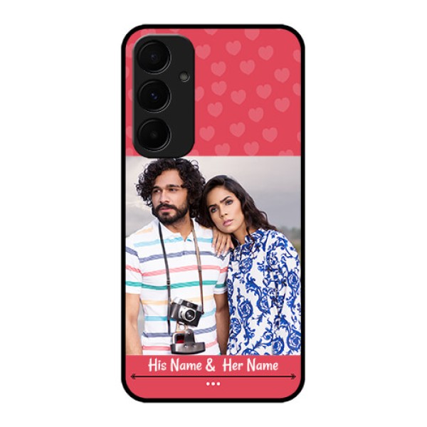 Samsung Galaxy A55 5G Custom Glass Phone Case - Simple Love Design Samsung Galaxy A55 5G Custom Glass Phone Case - Simple Love Design